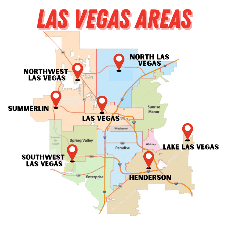 Las Vegas Area Map